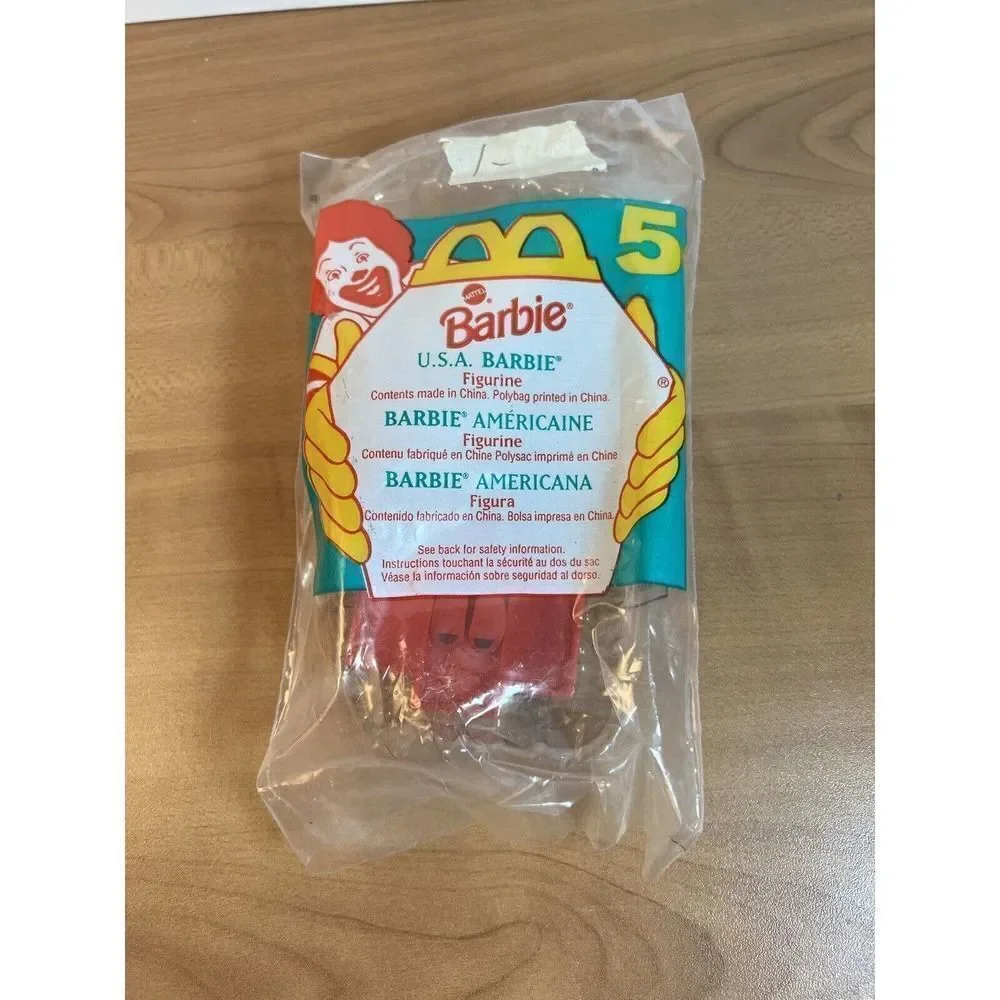 1995 McDonalds Barbie Mattel Happy Meal Toys #5 - USA Barbie NEW